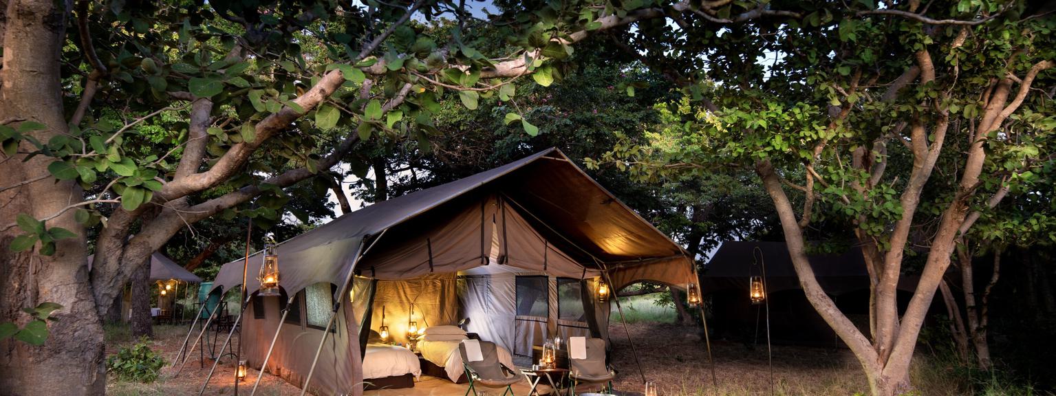 Beyond Chobe Under Canvas tent exterior