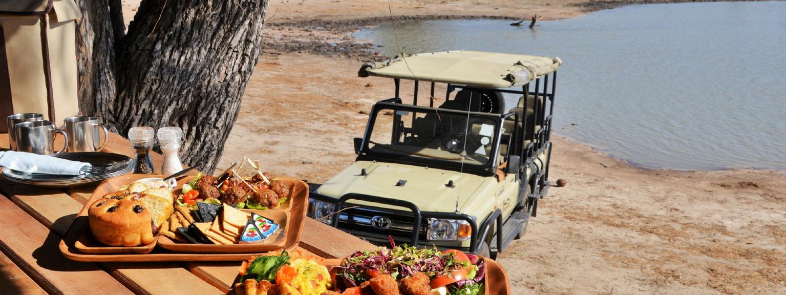 Ghoha Hills Savuti Lodge Lunch stop game drive