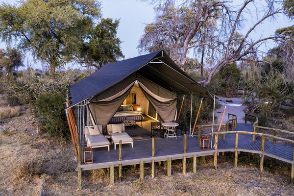 Gomoti Plains Tent Aerial View
