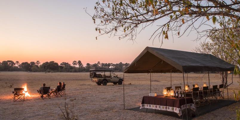 Letaka mess tent and fire