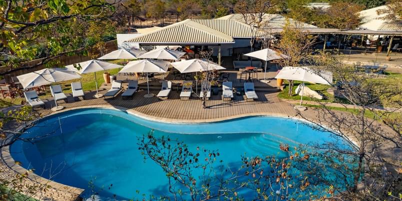 Insika Lodge Pool Aerial