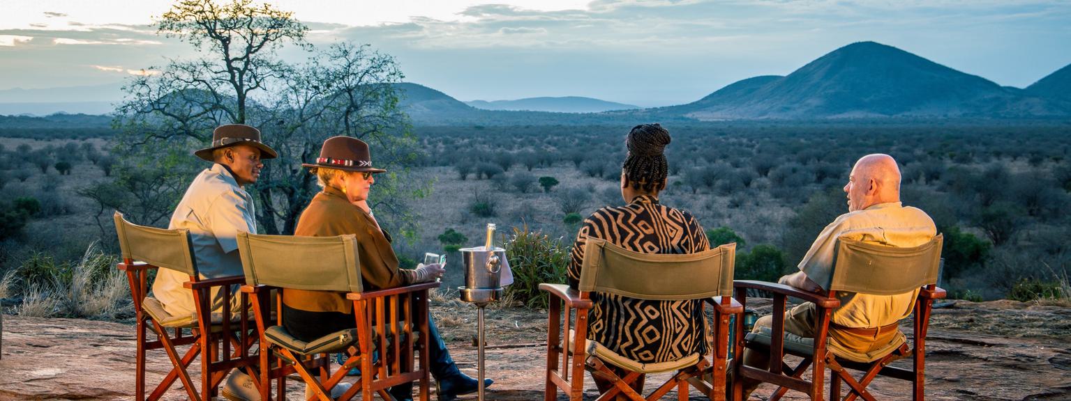 Kilaguni Serena Safari Lodge Lion Rock Sundowner