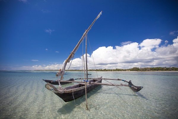 Traditional boat Kinondo Kwetu