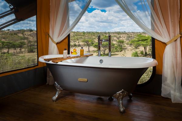 Mahali Mzuri Bathtub View