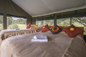 Porini Rhino Camp Tent Bedroom