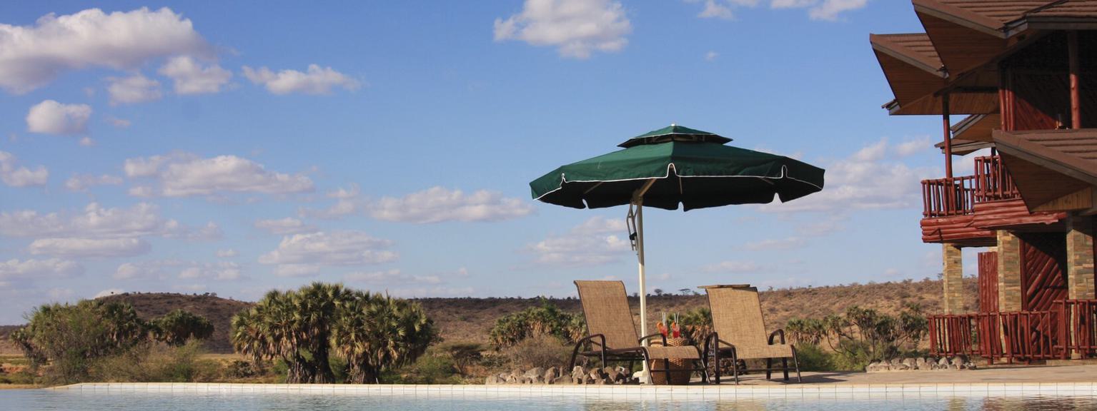 Cocktails by pool Samburu Simba Lodge