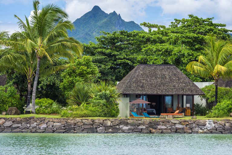 Four Seasons Mauritius Mountain backdrop