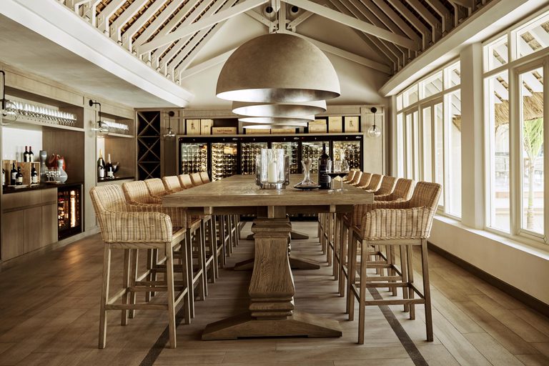 Lux Grand Gaube Wine Cellar Tasting Area