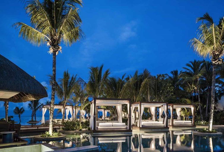 Le Saint Geran La Pointe Pool Dusk