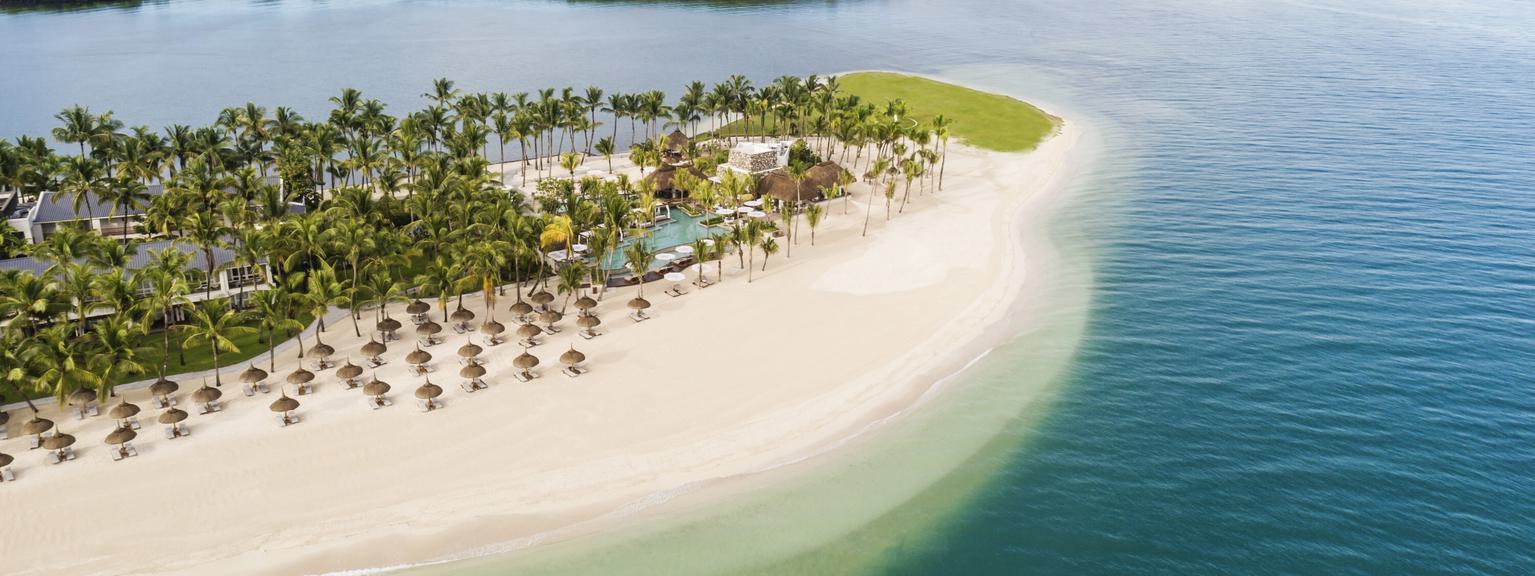 Le Saint Geran Resort Aerial View