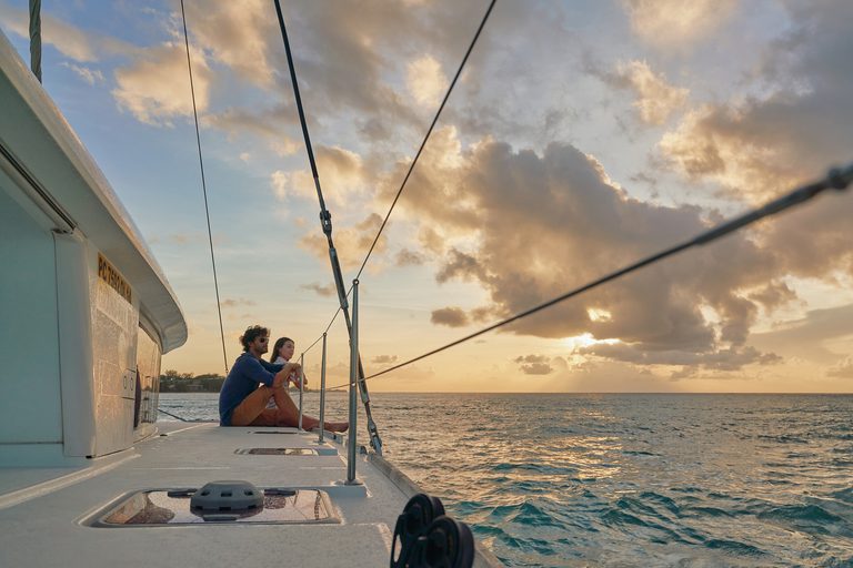 Paradise Cove Couple on Catamaran