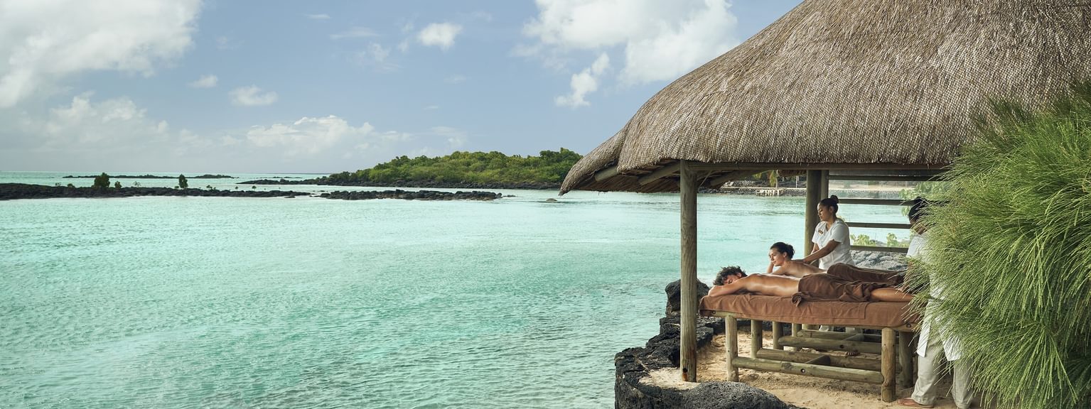 Paradise Cove Outdoor Spa Pavilion with View