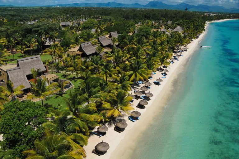 Trou Aux Biches Aerial View Beach accommodation