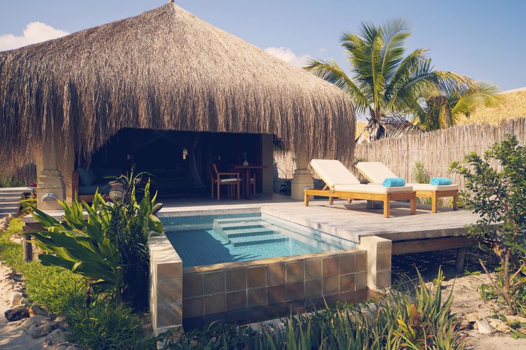 Azura Benguerra Luxury Beach Villa pool deck