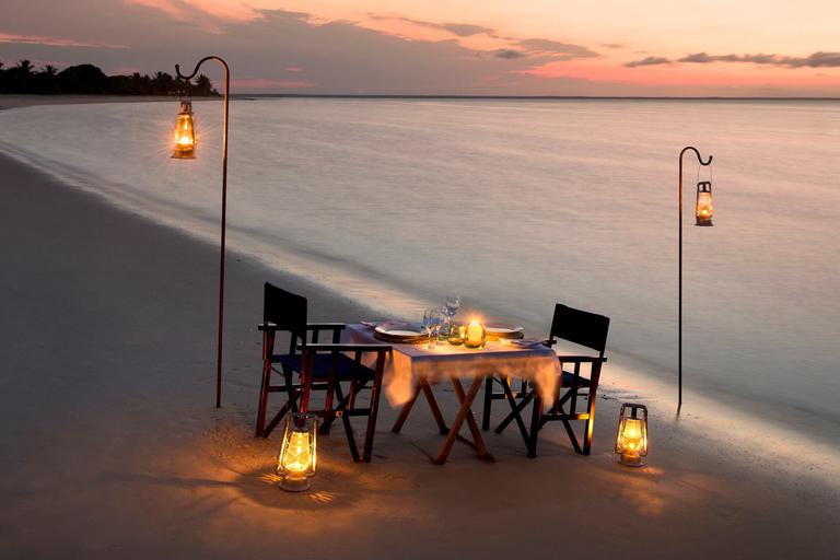 And Beyond Benguerra Island beach dining