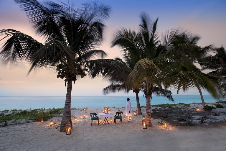 And Beyond Benguerra Island romantic dining