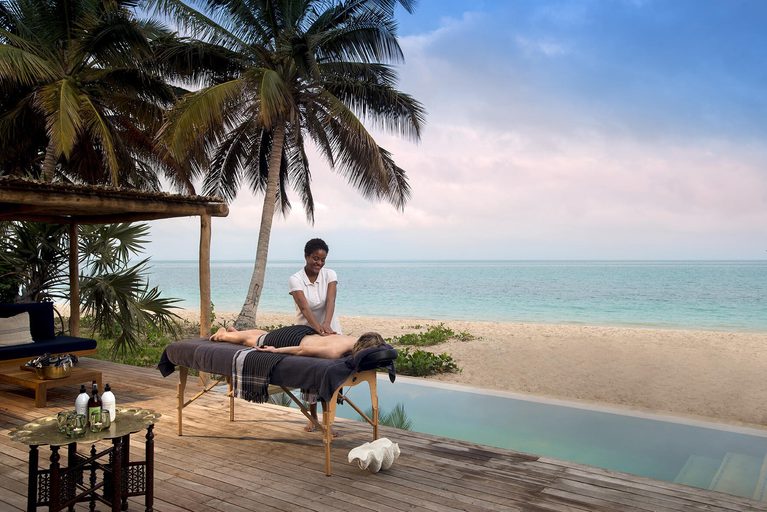 And Beyond Benguerra Island spa treatment