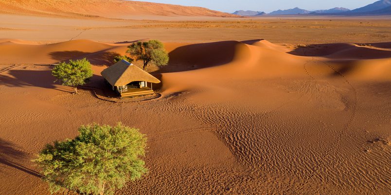 Kwessi Dune Lodge Namib Rand Reserve Aerial