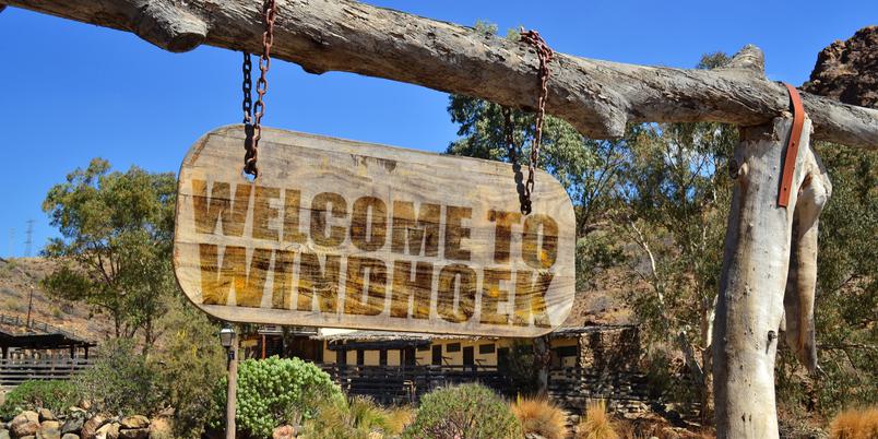 Welcome to Windhoek sign SS