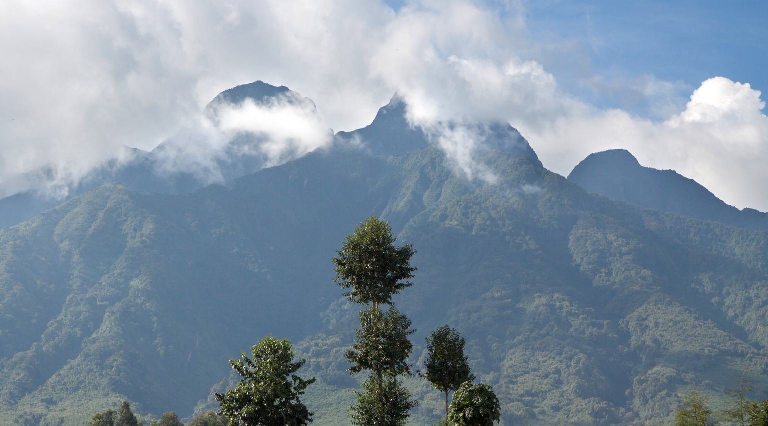 Mount Sabinyo volcano Rwanda SS
