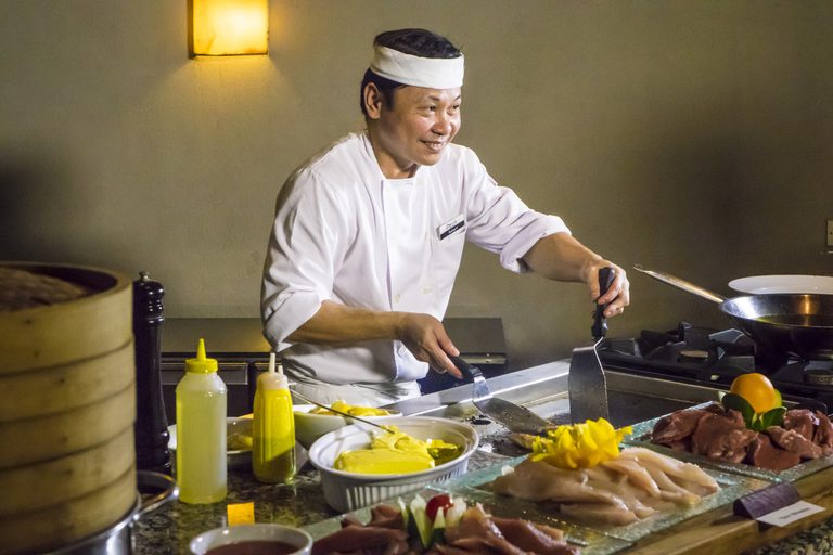 Denis Island Japanese Buffet Chef Robert