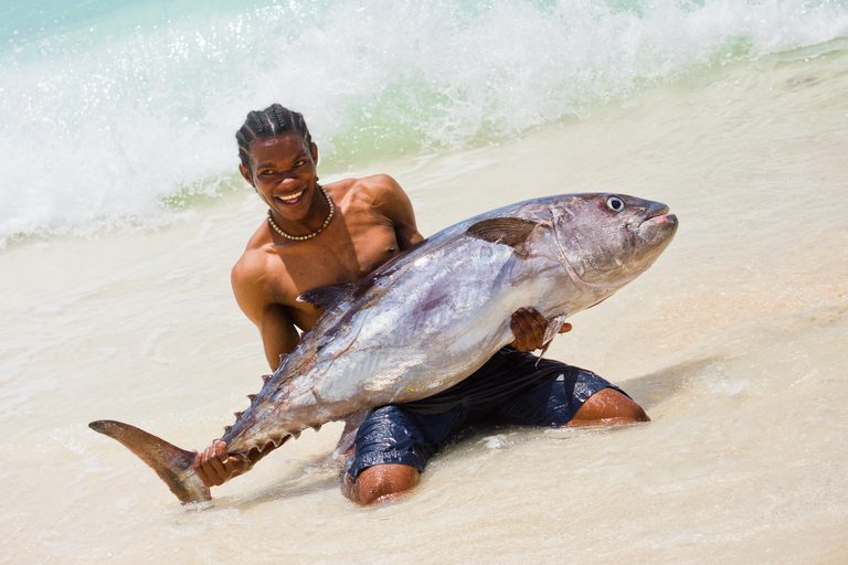 Fish catch of the day Denis Island