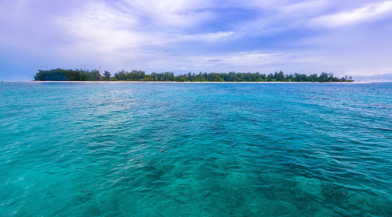Denis island at a distance
