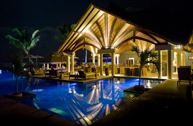 Le Domaine de L Orangerie at night