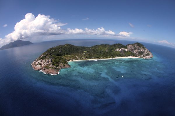 North island aerial view