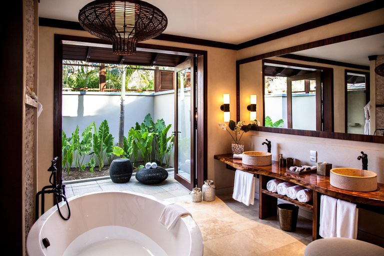 Beach Villa Bathroom Story Seychelles