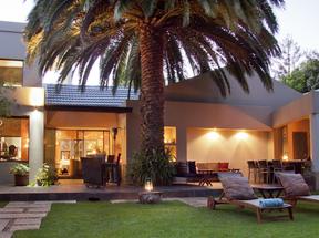 African Rock Garden and patio portrait