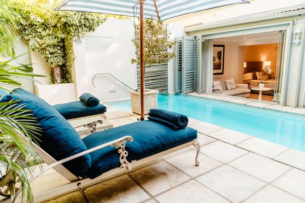 The Last Word Franschhoek pool loungers