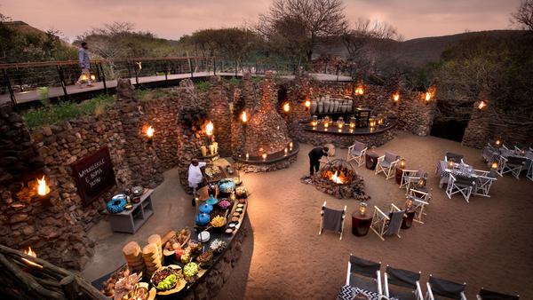 Phinda Mountain Lodge Boma dinner