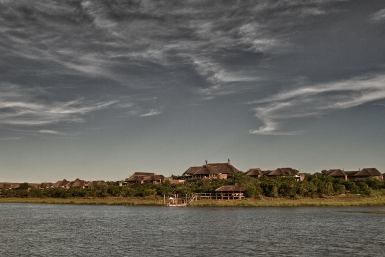 Water Lodge exterior and River Pumba Game Reserve