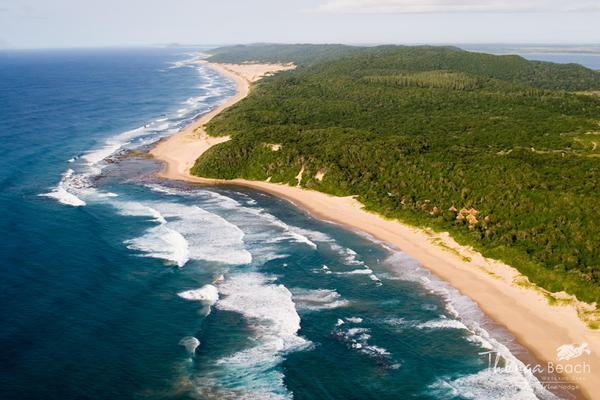 Thonga Beach Lodge Aerial View