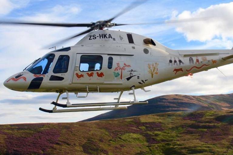 Helicopter flying Tswalu