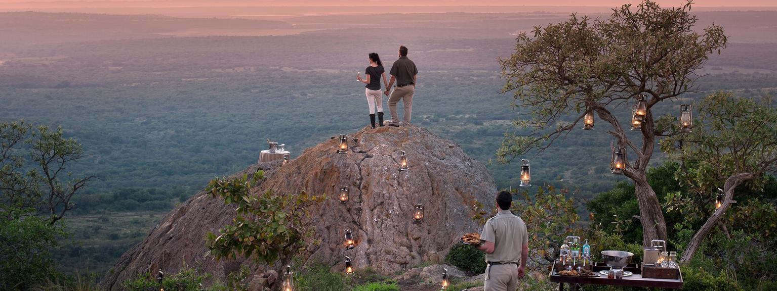 Phinda romantic couple sunset views