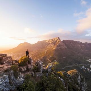 Table Mountain from Lions Head SAT Cape Town