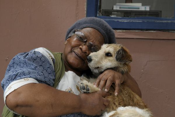 Uthando Community Project lady with dog