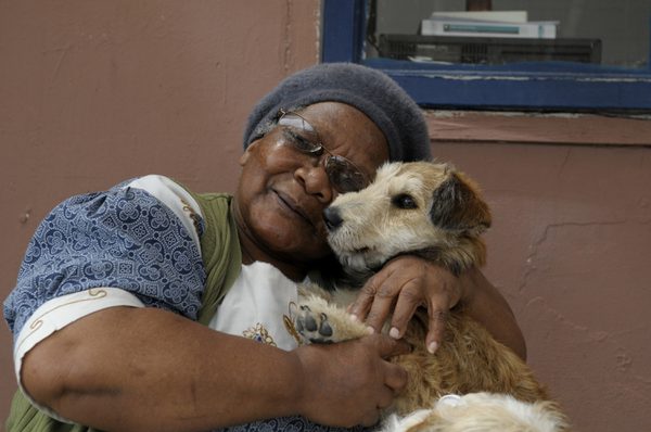 Uthando Community Project lady with dog