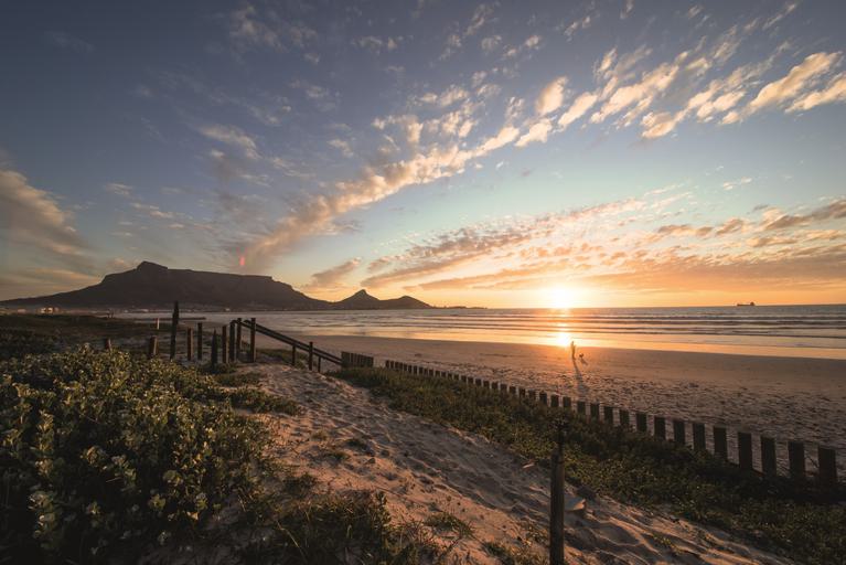 View of Table Mountain from Bloubergstrand SAT