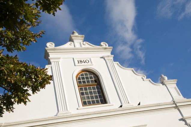 Cape Winelands White Dutch House SAT