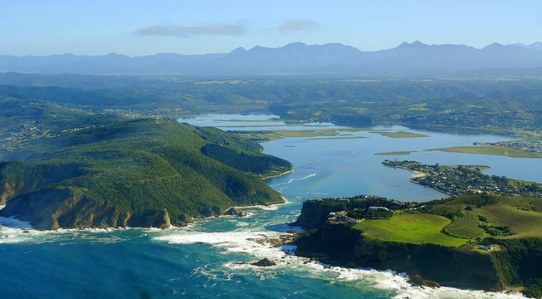 Aerial view of Knysna Garden Route
