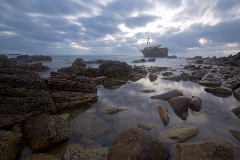 Shipwreck at Cape Agulhas SAT
