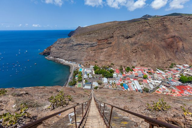 St Helena Jamestown Steps to town SS