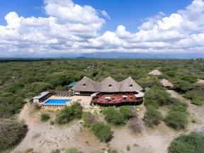 Lake Burunge Tented Lodge Aerial View
