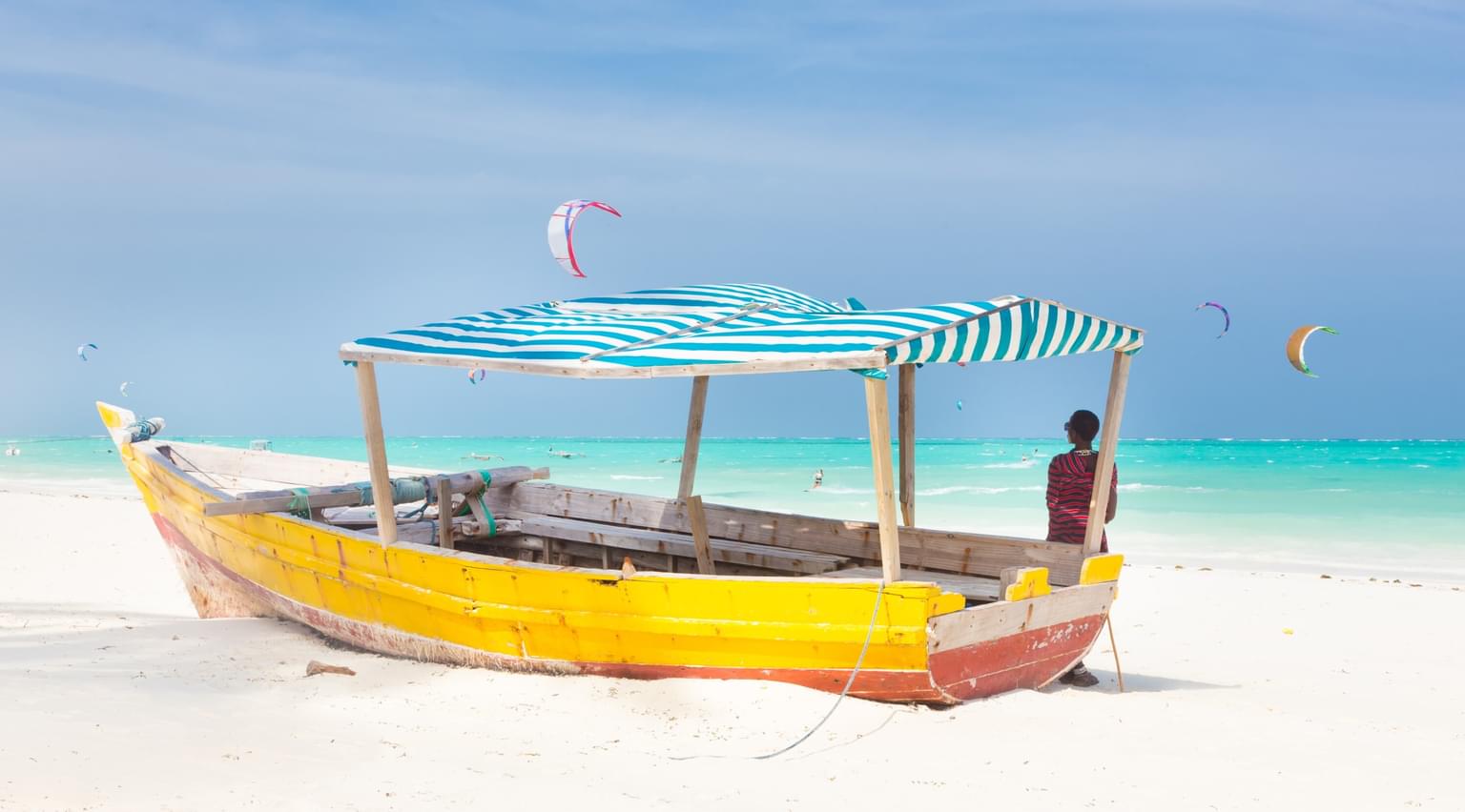 Zanzibar Beach Boat SS Landscape