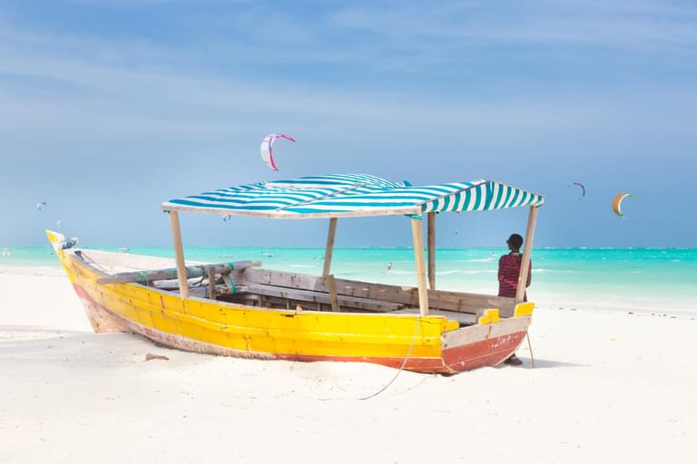 Zanzibar Beach Boat SS Landscape