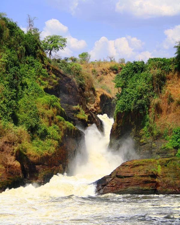 Murchison falls waterfall close up PORTRAIT SS