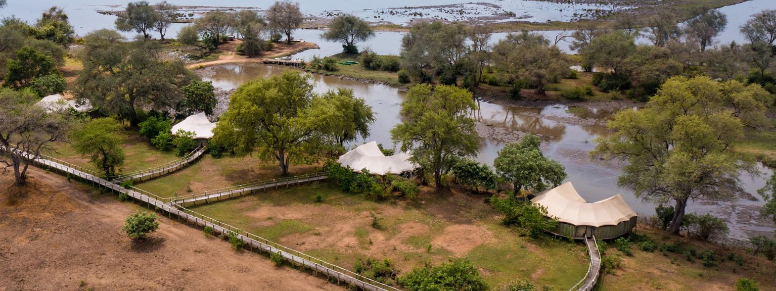 Anabezi Camp Aerial View